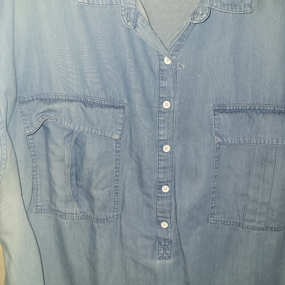 Old Navy Cambray Shirt Dress Women's Size 3X - Picture 7 of 10